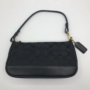 Black Coach Baguette Purse